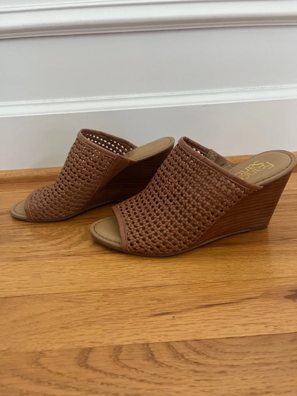 Franko Sarto Stacked Wedge Heel Sandal